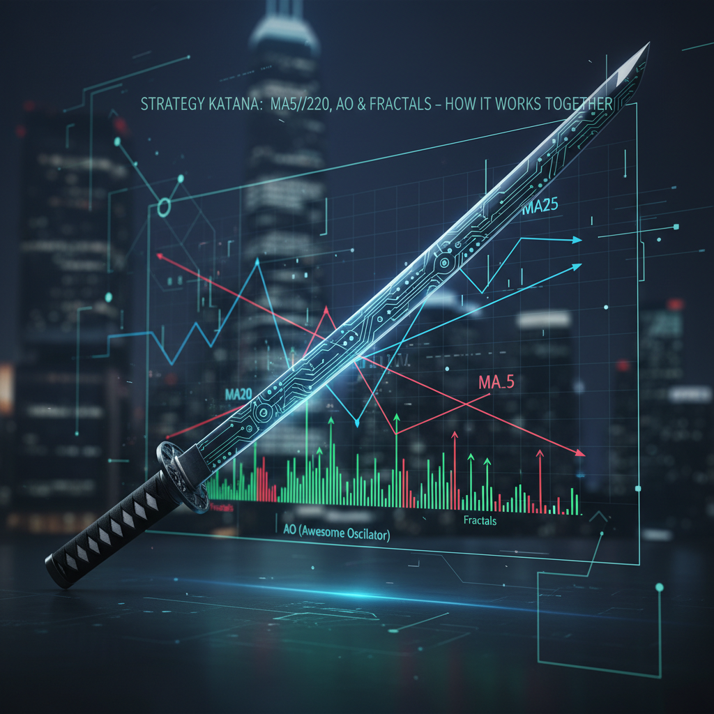 Стратегия Катана: МА5/МА20, АО и фракталы — как это работает вместе